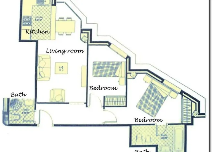 A 400m Plaza Nogalera 2 Dorm 4 Pax Appartement *